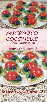 Tartine Coccinella Ai Pomodori Secchi In Cucina Con Zia Ralu Ricetta Idee Alimentari Ricette Cibi E Bevande