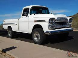 1959 Chevy Apache Fleetside Truck 4x4 This fantastic 1959 chevy apache 31pickup truck was professionally nut and bolt restored and in made to drive on the highway.