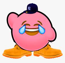 Transparent Follow Me On Twitter Png Derp Kirby Face Meme Png Download Kindpng