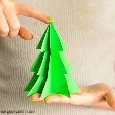 3d Paper Christmas Tree Template Easy Peasy And Fun