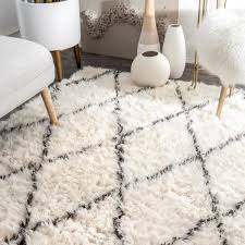 See more ideas about moroccan shag rug, rugs, shag rug. Nuloom Nida Marrakech Moroccan Trellis Shag Ivory 6 Ft Round Rug Mtvs28a 606r The Home Depot