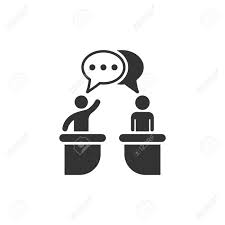 Clip art is a great way to help illustrate your diagrams and flowcharts. Politic Debate Icon In Flat Style Presidential Debates Vector Royalty Free Cliparts Vectors And Stock Illustration Image 110122295