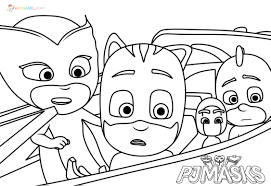 Free coloring pages pj masks. Pj Masks Coloring Pages 110 Pictures Free Printable