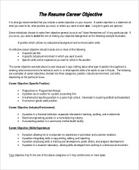 example of objective in a cv