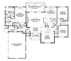 2021's best 3 bedroom house plans & floor plans. Craftsman Ranch Design With Split Bedrooms