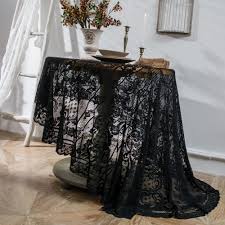We have a great online selection at the lowest prices with fast & free shipping on many items! Sunsky Round Lace Tablecloth Cover Cloth Retro Dining Table Coffee Table Tablecloth Size 150 Cm Black