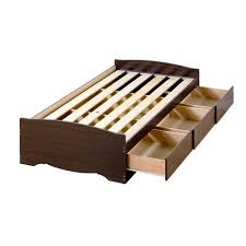 Use the six 18 in. Prepac Twin Mate S Platform Storage Bed With 3 Drawers Espresso Ebx 4105 K Rona