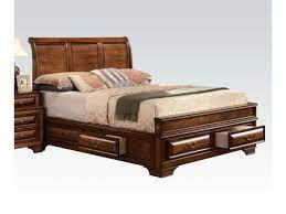 A king bedroom set is the perfect addition to any room filling a space with classic luxurious style. 1pc Eastern King Size Storage Bed Brown Cherry Konane Sleigh Bedroom Furniture For Sale Online Ebay