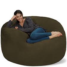 Chill Sack Bean Bag Chair Giant 5 Memory Foam Furniture Bean Bag Big Sofa With Soft Micro Fiber Bean Bag Chair Bean Bag Lounger Bean Bag Sofa