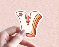 Biggest in universe, the sun or the king, resplendent, splendor, . Letter V Sticker Etsy