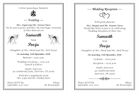 The location of the wedding. 12 Hindu Wedding Card Wordings For Invitations Ideas Wedding Card Wordings Hindu Wedding Cards Hindu Wedding Invitations
