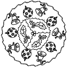 They report to the north po. Coloring Page Christmas Mandalas 6