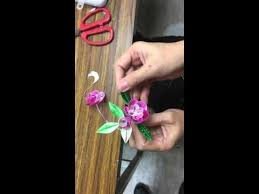 纏花 玫瑰2 youtube ribbon art diy flowers kanzashi flowers