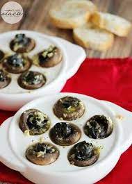 Escargots In Mushroom Caps With Garlic Butter Recipe Stuffed Mushroom Caps Stuffed Mushrooms Yummy Appetizers