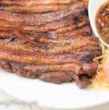 How To Grill Liempo In The Oven Panlasang Pinoy Recipe Pork Belly Oven Pork Belly Slices Oven