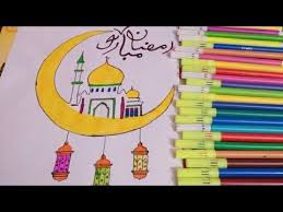 رسم هلال رمضان بسيط للمبتدئين خطوه بخطوة special ramadan drawing youtube ramadan crafts islamic art art for kids