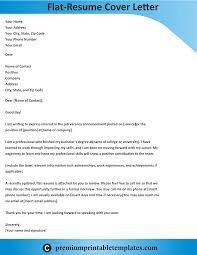 Cover letters are your first impression, so make it a good one. Flat Resume Cover Letter Template Pack Of 5 Premium Printable Templates Cover Letter For Resume Resume Cover Letter Template Cover Letter Template
