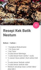 Maybe you would like to learn more about one of these? Resepi Kek Batik Milo Mudah Dan Sedap Dunia Belajar