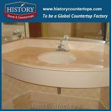 Looking to update or replace your bathroom vanity with something more current or functional? History Stone Hmj030 Crema Marfil Marble Standard Flat Edges Products Factory Supply Molded Vanity Suite Solid Surface For Bathroom Vanity Tops Cabinets Tub Surround From China Stonecontact Com