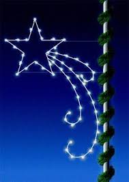 7 C7 Pole Mounted Shooting Star Arbol De Navidad De Metal Decoracion Con Luces Navidenas Decoracion Rustica De Navidad