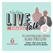 Memberikan penjelasan konsep kehidupan yang sebenar, skill menghadapi cabaran kehidupan membawa kejayaan didunia dan akhirat. Keluarga Menjaga Anak Yang Meningkat Remaja Bukan Senang Banyak Cabarannya Malah Untuk Kita Dekati Mereka Juga Ada Caranya Nak Tahu Lanjut Ikuti Perkongsian Menarik Daripada Ustazah Isfadiah Dan Ustaz Muhidin Facebook