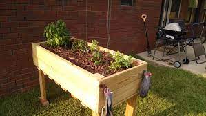 Counter Height Garden Boxes 2 Feet X 4 Feet Garden Boxes Elevated Planter Box Pallet Projects Garden