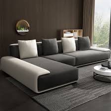 The world is now turning to sofa sets that are compact in nature and offer the utmost comfort. China Villa Living Room Furniture Wood Frame L Shape Sofa China Wood Frame Sofa Livingroom Furniture