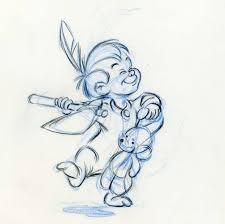 Peter Pan C Walt Disney Animation Studios Blog Website Www Disneyanimation Com Online Store Disney Pencil Drawings Cartoon Drawings Disney Art