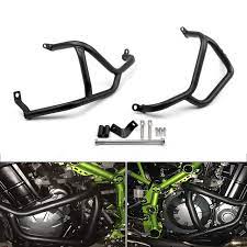 Engine Guards Set Frame Sliders Protector Crash Bars Kawasaki Z900 2017 Black Kawasaki Cafe Racer Build Bike