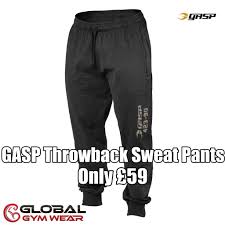Gasp Throwback Sweat Pants Gym Outfit Men Pants Sweatpants