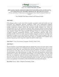 Sila klik mykkp untuk aplikasi pendaftaran dalam talian. Pdf Privasi Dan Keselamatan Maklumat Dalam Kalangan Pengguna Instagram Ketika Membeli Produk Secara Dalam Talian Privacy And Safety Of Information Among Instagram Users When Purchasing Products Via Online