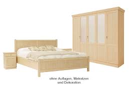 Schönes schlafzimmer pinie massiv preis: Schlafzimmer Casabella Mit Kleiderschrank Doppelbett 2 Nachtkonsolen Pinie Massiv Casamia Wohnen
