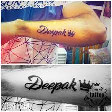Irfan Ali Tattooz On Twitter Deepak Name Tattoo Done By Me Tattoosrock Tattoofixers Tattoo Tattoosforshawn