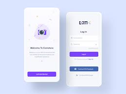 Camera Sharing App Android App Design Mobile Login Splash Screen