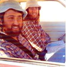 Big G (George Davidson) and myself driving to win, 1975, and then the late  Steve Ashton and myself driving to the tip (Inter Varsity Rally Mt Barker ,  Nth of Adelaide,1976)