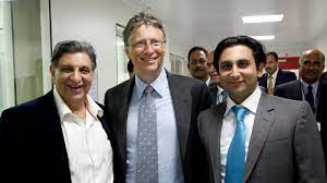 Bill Gates - I was really honored to be welcomed by Dr. Cyrus Poonawalla and his son Adar Poonawalla. Dr. Poonawalla started Serum with his brother, and his commitment to low-cost access