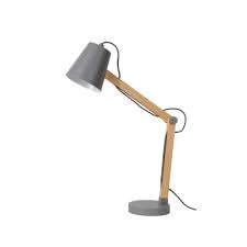 Our styles are ideal for bedroom nightstands, living rooms and home offices to provide task lighting and a decorative accent to any room. Lucide 03601 01 36 Tony Scandinavian Metal Grey And Light Wood Desk Lamp Ideas4lighting Sku17765i4l
