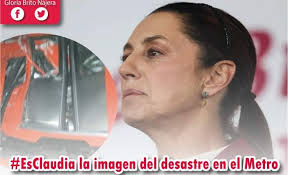 Claudia, imagen del desastre en el Metro