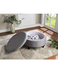 4.1 out of 5 stars with 14 ratings. Find Savings On Nhi Express 32 Wide Oversized Fabric Round Storage Ottoman Removable Lid Bench Coffee Table Wine Bar For Bedroom Living Room Medium Gray