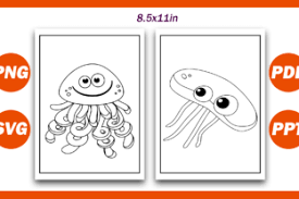 Download Sea Animals Coloring Pages Volume 2 Graphic By Fayne Creative Fabrica