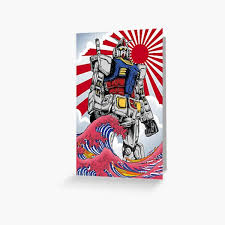 January 2016 | client (prestman auto): Gundam Greeting Cards Redbubble