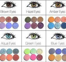 Perfect Colors For Eye Contrast I Would Only Follow The Ones In The 2nd Row Never Wear The Same Colors That Match Skin Makeup Eye Make Up Colorful Eyeshadow