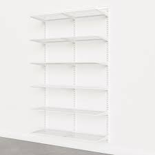 Shelves are important for efficient storage. Elfa Classic White 4 Basic Shelving Units For Anywhere The Container Store