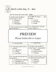 Martin Luther King Jr Multiple Choice Comprehension Quiz Enchanted Lear Martin Luther King Worksheets Martin Luther King Jr Worksheets Martin Luther King