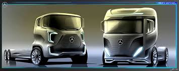 Mercedes Benz Truck Sketches On Behance Mercedes Benz Trucks Truck Design Mercedes Benz