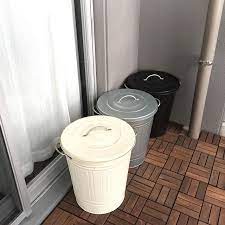 生活感を感じさせない インテリアにもなじむおしゃれなゴミ箱特集 folk モノトーン インテリア 白黒インテリア キッチン ゴミ箱 アイデア