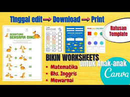 Lebih baik lahi jika memberikan anak anak berbagai gambar mewarnai yang berbeda beda. Cara Membuat Worksheet Untuk Siswa Di Canva Youtube