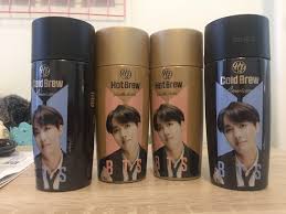 You can also pair your coffee drink (s) with some authentic korean food. New Readystock Bts Babinski Coffee Hot Cold Brew Jhope Set K Wave On Carousell