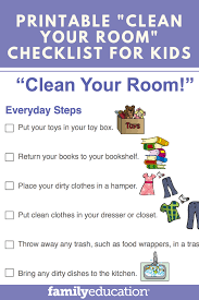 Help your child get started. Printable Clean Your Room Checklist For Kids Chores For Kids Rules For Kids Chore Chart Kids
