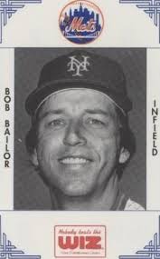 BOB BAILOR 1982 TOPPS AUTOGRAPHED SIGNED # 79 NEW YORK METS